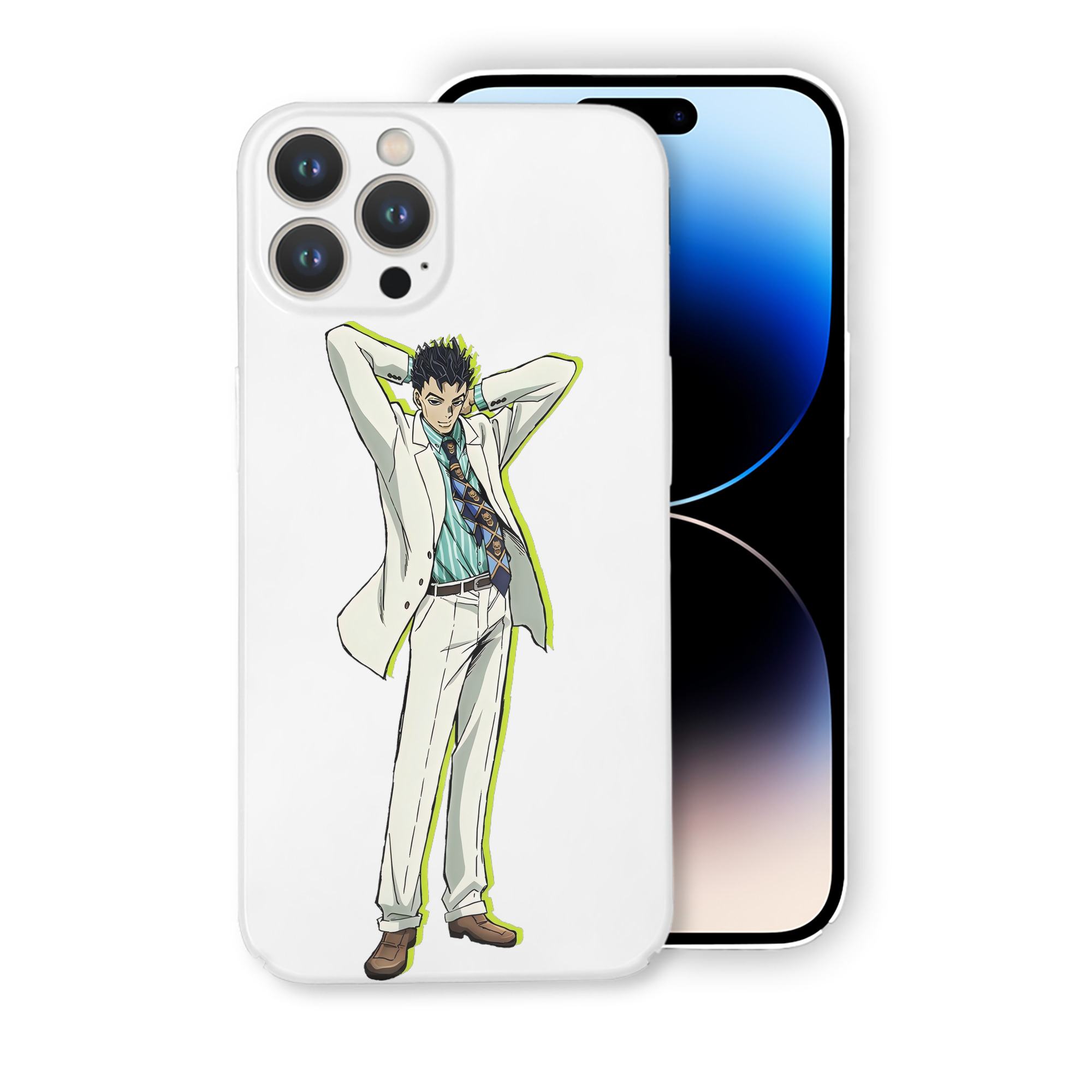 （画像用） ジョジョの奇妙な冒険 きら よしかげ JoJo's Bizarre Adventure Kira Yoshikage 【iPhone 14シリーズ対応】ハードケース